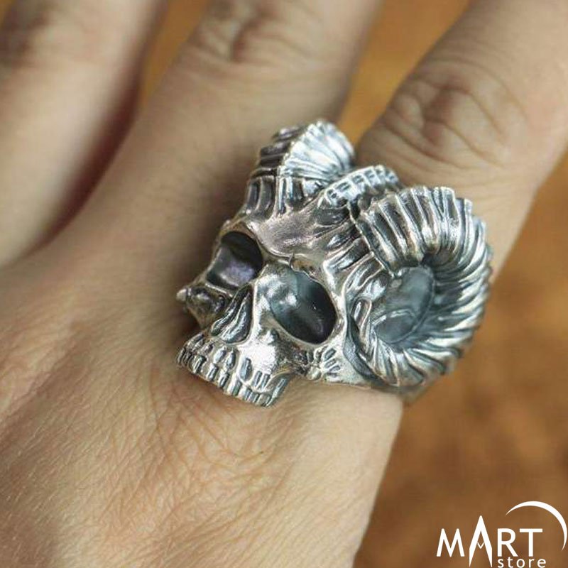 Gothic Skull Devil Wings Ring Gothic Ring For Women And Men